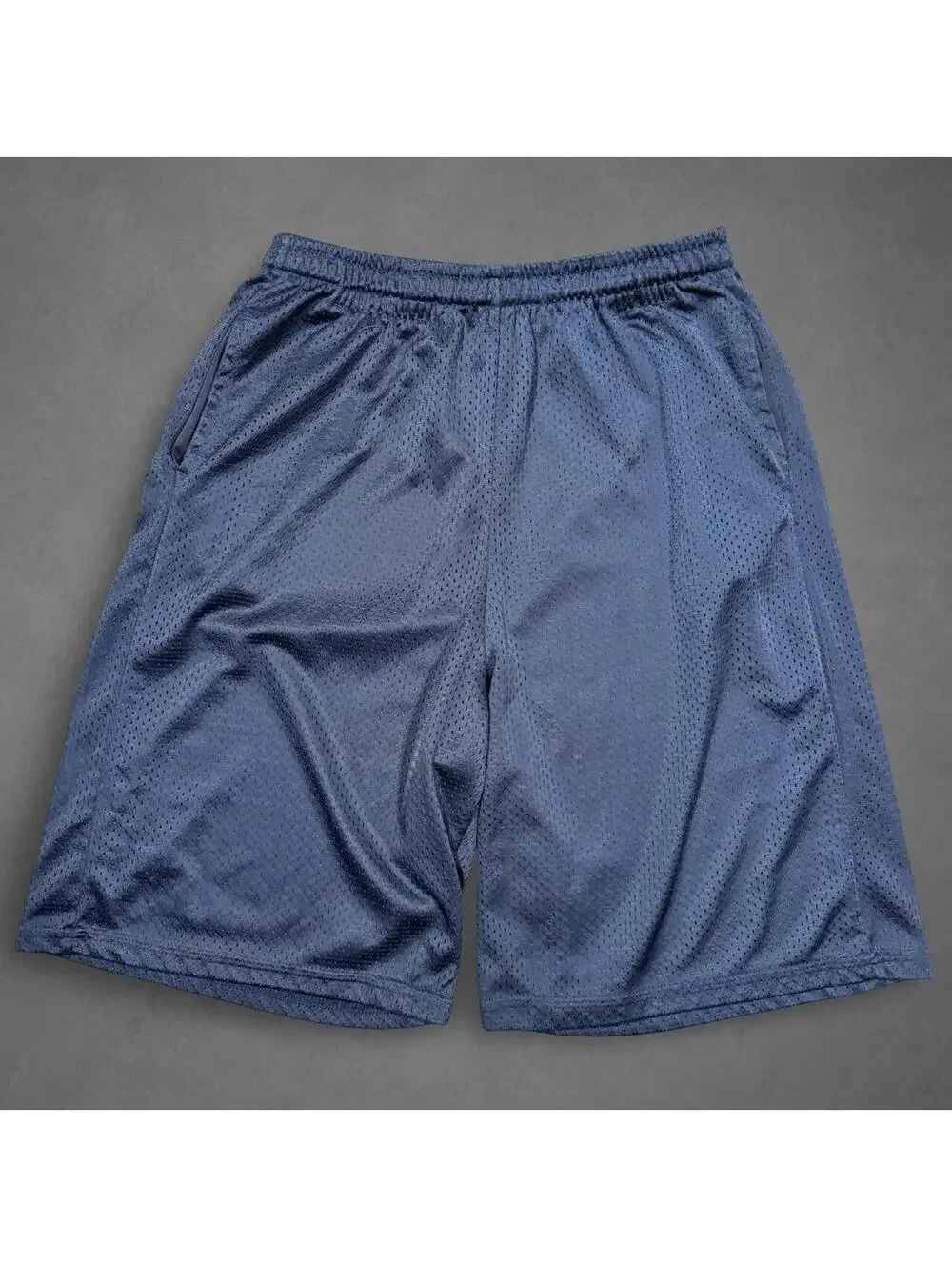 MVP Sportswear Navy Blue Mesh Basketball Shorts